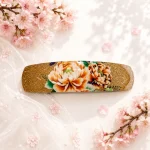 گیره فرانسوی مجلسی طرح گل شاینی