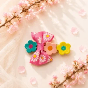 گیره مو گل و پاپیون