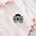 کش مو اسکرانچی پاپیونی راه راه