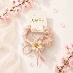 کش مو حریر طرح گل کریستال