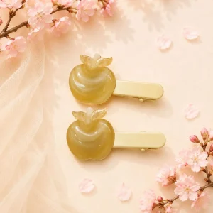 گیره مو طرح سیب آبنباتی