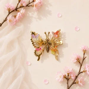 گیره مو پروانه فنری